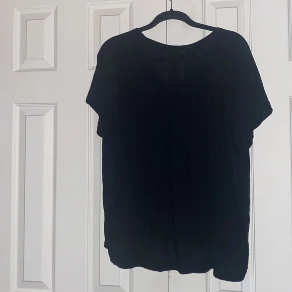 Old navy black VNeck  blouse Sz XL - Picture 5 of 9